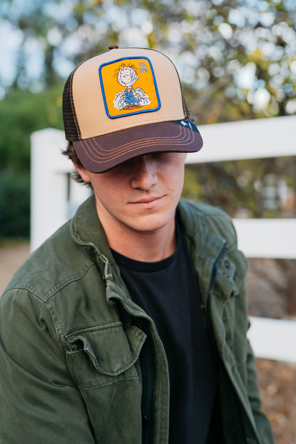 Pig Pen Peanuts Cotton Mesh Adjustable Trucker Hat Doba